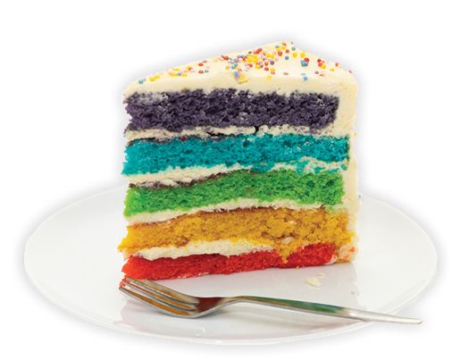 colorful layered cake
