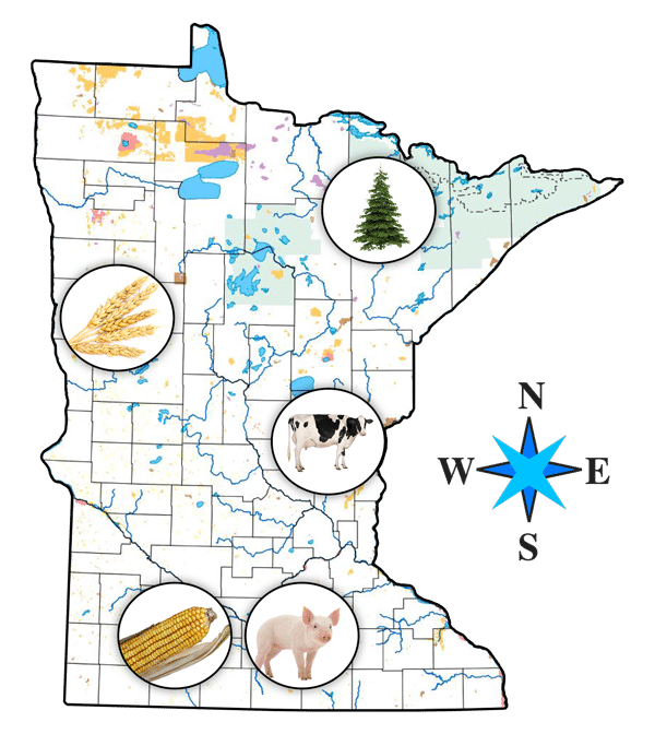 Minnesota Agriculture Map