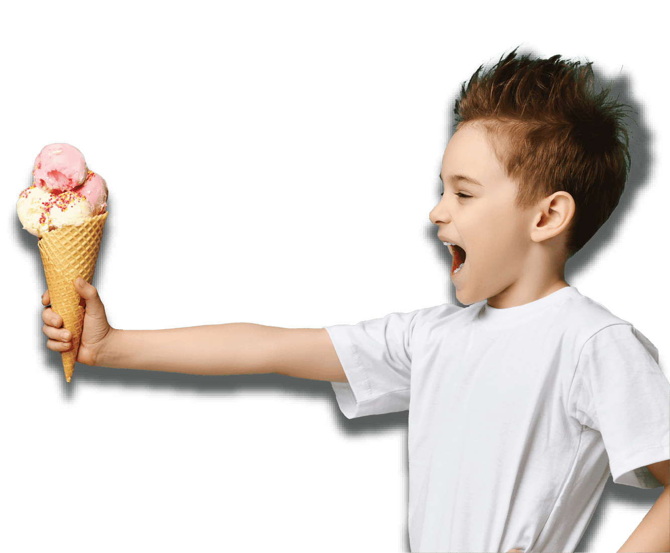 Kid with Ice Cream Cone