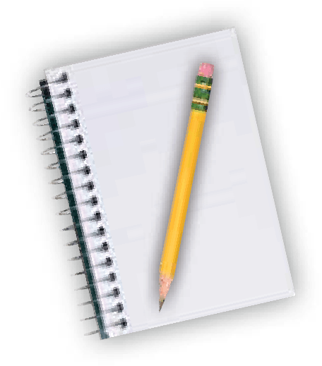 Pencil and Notepad