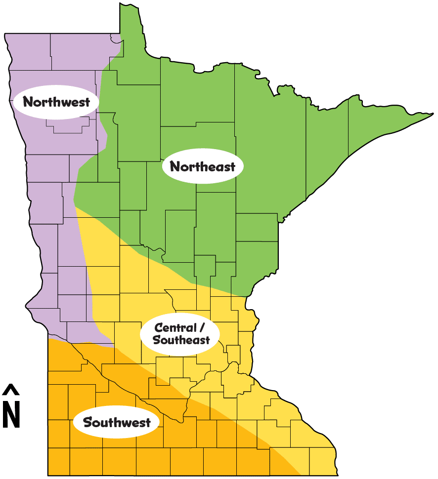 Growing Regions of Minnesota