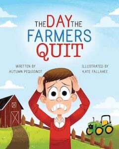 book cover with barn and worried boy
