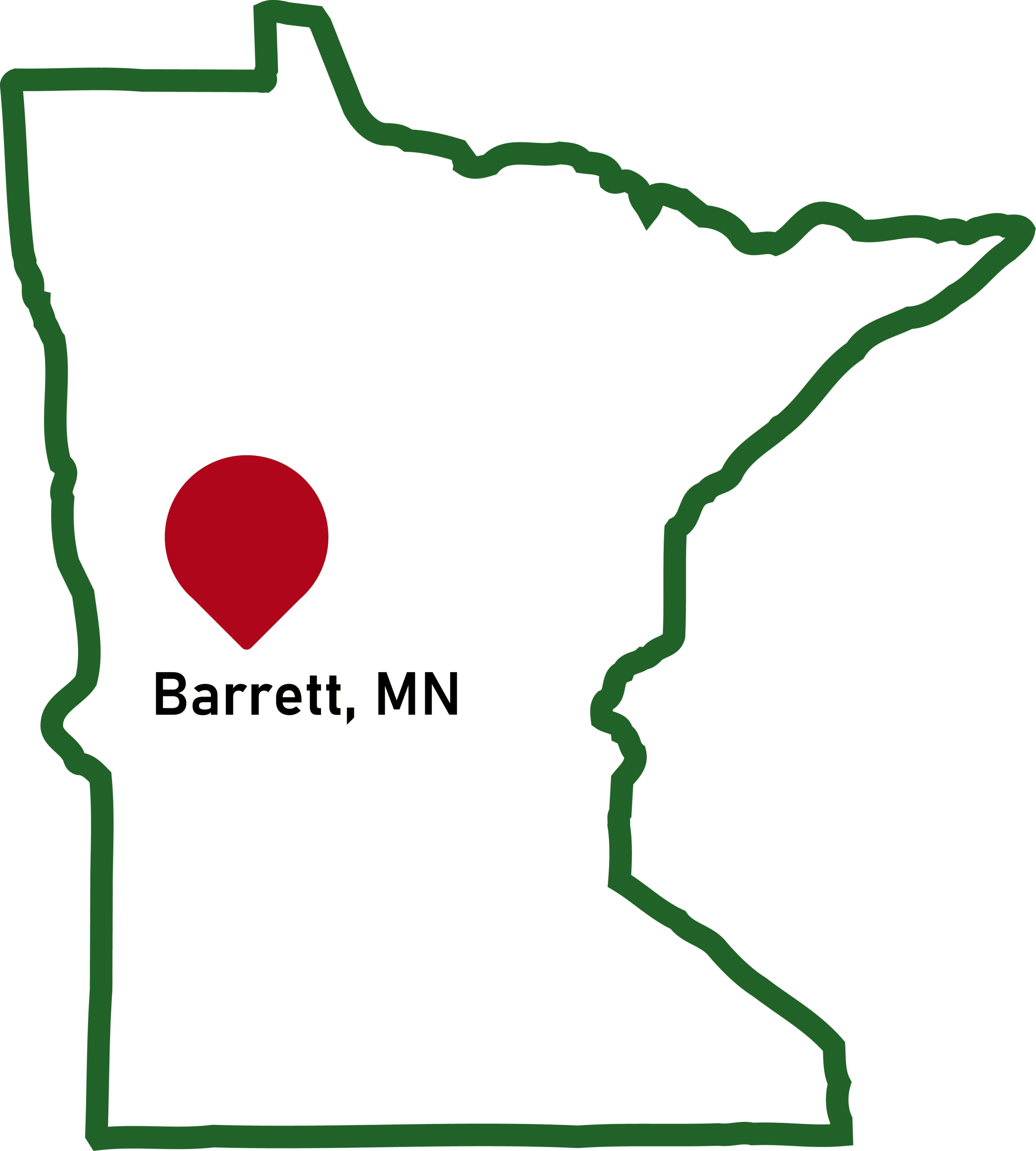 Barrett, MN Map Graphic