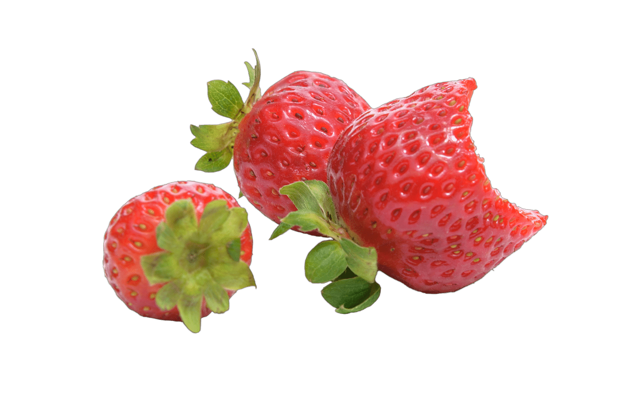 Partially Eaten Strawberry