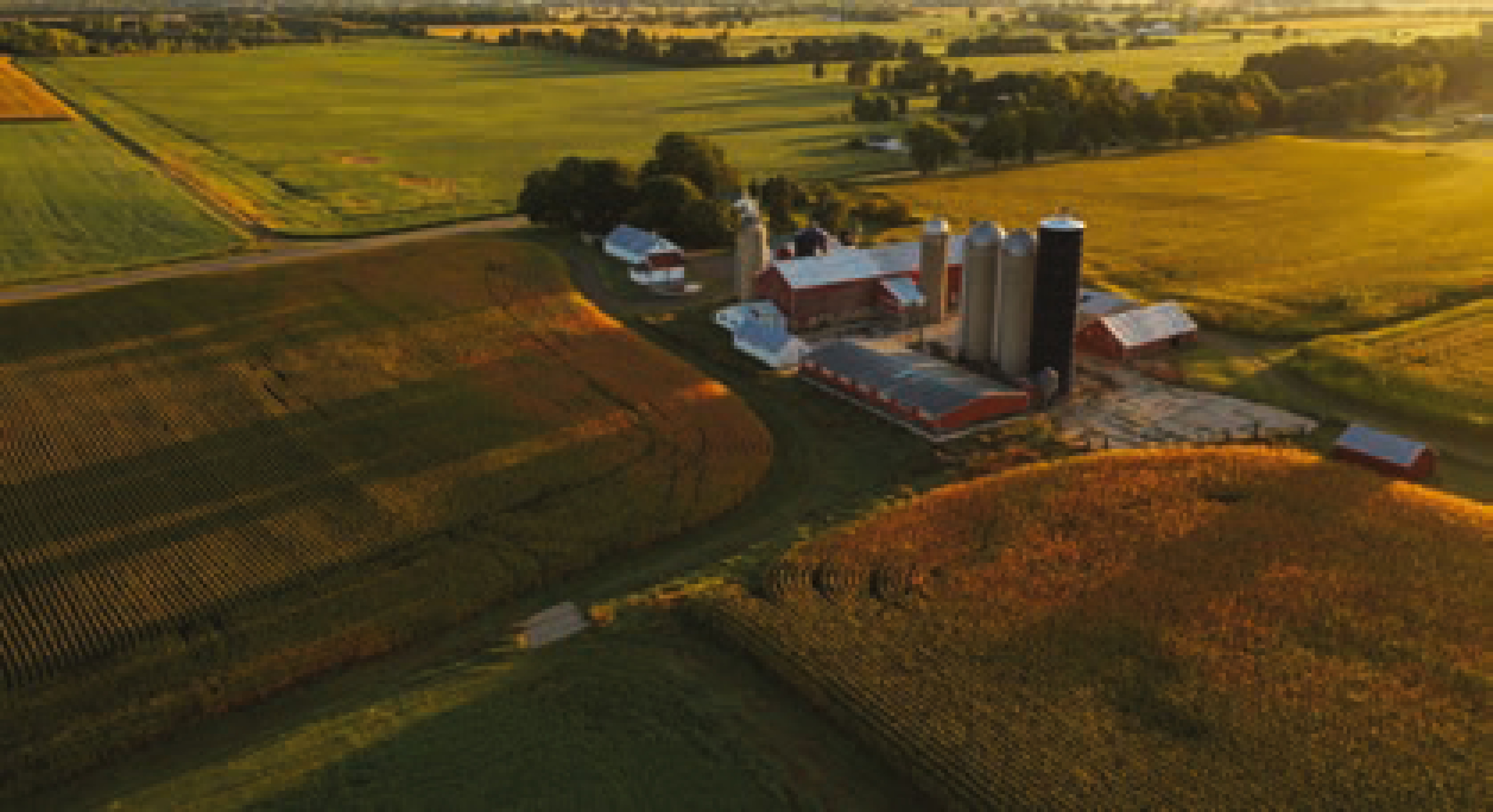 Aerial View of Minnesota Farm