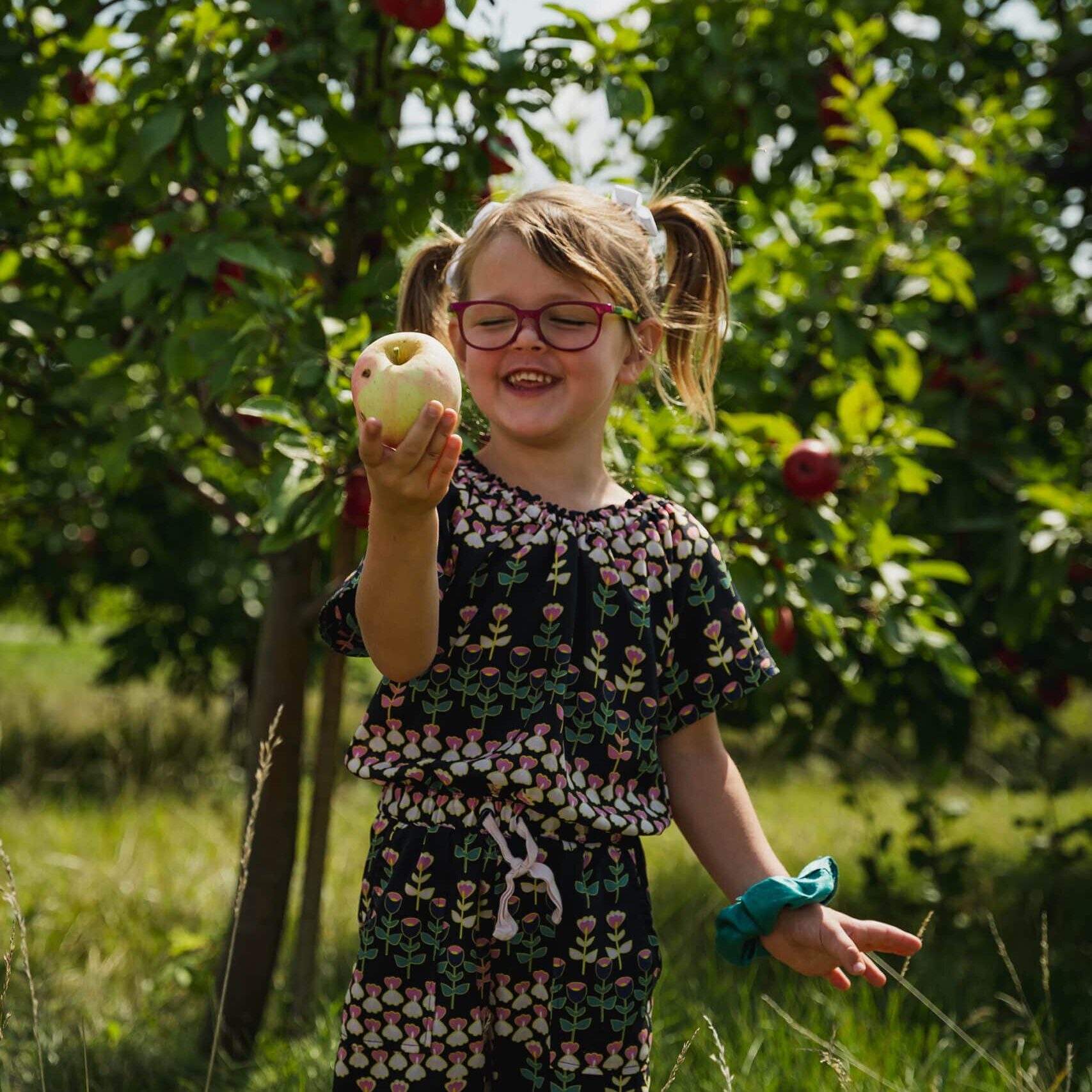 Girl with Apple in Hand