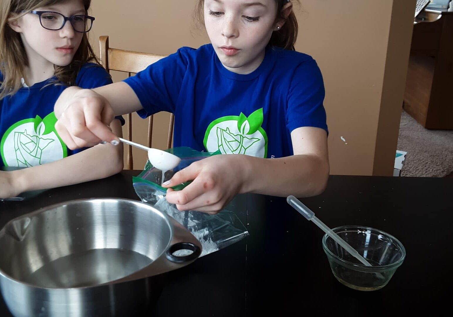 Making bioplastic with Maria<br>and Alyssa
Knott in Chaska, MN